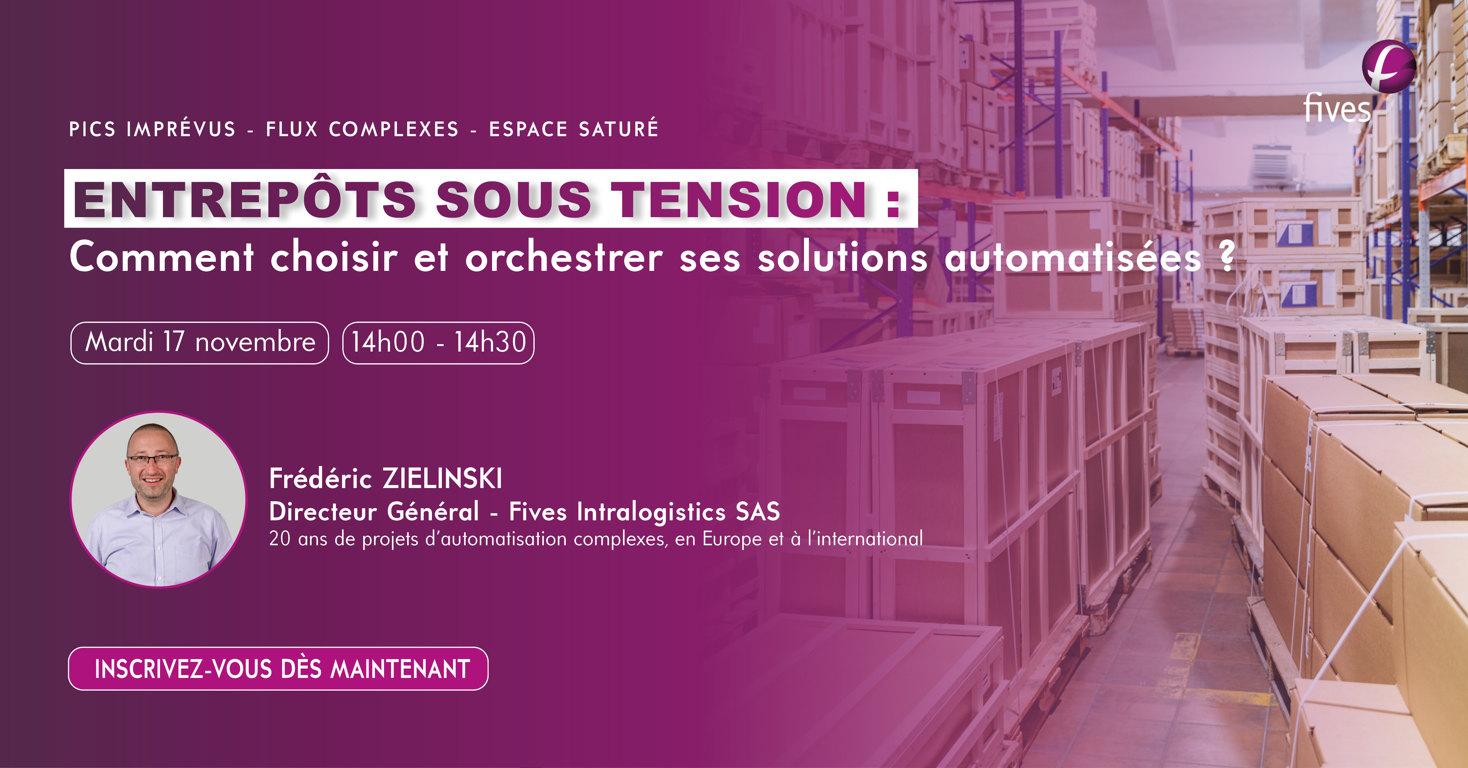  Webinaire LinkedIn Intralogistics organisé par Fives